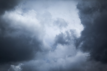 Dark storm clouds before rain