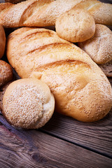 Assortment of fresh bread