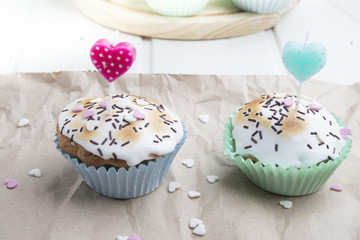 cupcakes with decorations for special day