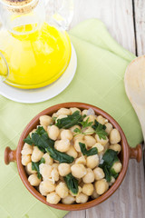 chickpeas with spinach