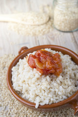 Mexican Rice - Rice cooked with tomato sauce