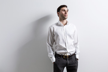 Fototapeta premium man with shadow