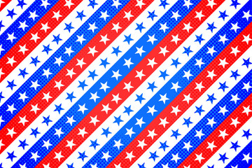 Red, White and Blue American Background