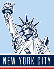 Statue of Liberty. New York landmark and symbol of Freedom and Democracy. © volod2943