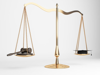 Justice scales gavel hat