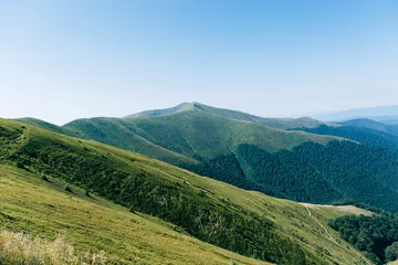 Fototapeten Grüne Berge, Hügel, Reisen, Landschaft © Yevhenii Kukulka