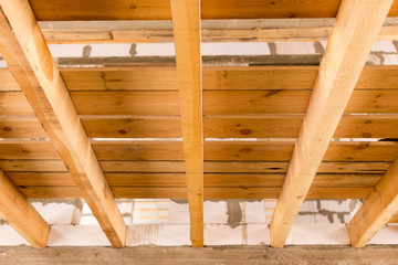Fototapeta na wymiar the wooden ceiling as background