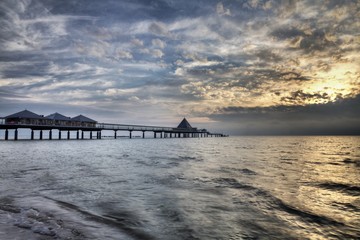 Fototapeta premium Beach in Heringsdorf, Usedom Island in Germany