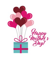 happy mothers day card design 