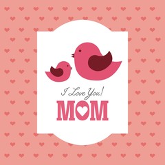 happy mothers day card design 
