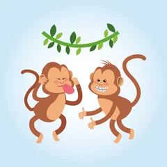 Tissu par mètre Singe Conception de singe, concept d& 39 animal et de dessin animé