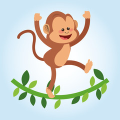 Monkey design, animal  and cartoon concept