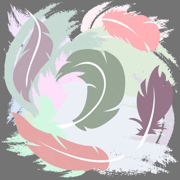 feather pattern illustration