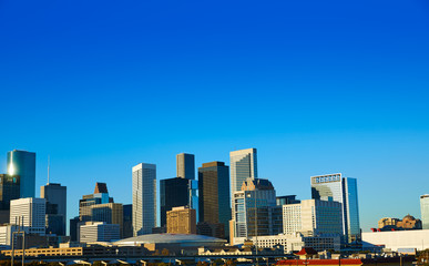 Naklejka na ściany i meble Houston downtown skyline of Texas city in US