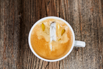 Coffee, butter and coconut oil for bulletproof coffee