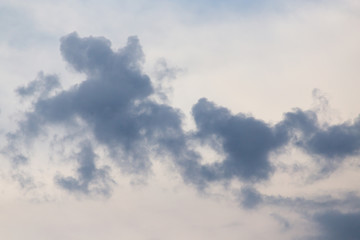 clouds after a thunderstorm