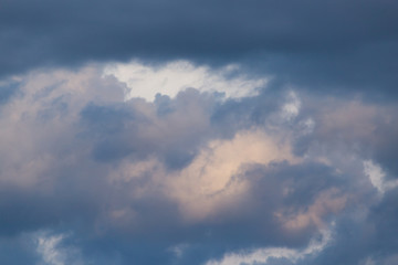clouds after a thunderstorm