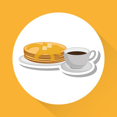 breakfast graphic design, vector illustration