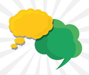 Flat illustration about bubble design 