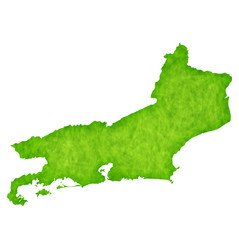 リオデジャネイロ　地図　緑　アイコン