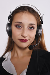 Telemarketer woman