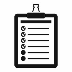 To do list icon, simple style