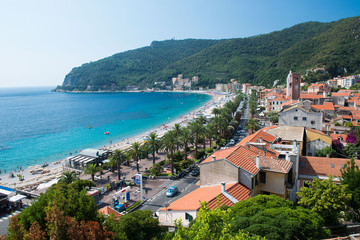 The ligurian village of Noli