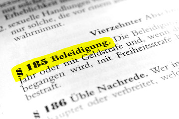 § 185 StGB Beleidigung