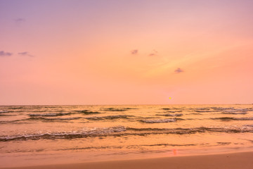 Sunset on the beach