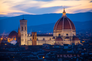 Fototapeta premium View of the Cathedral of Santa Maria del Fiore, Florence, Italy