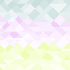 Fototapeta na wymiar Pastel abstract triangular pattern background
