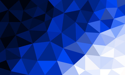 Gradient blue triangular pattern background