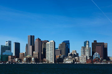 Fototapeta na wymiar Boston, Massachusetts city center on a sunny day