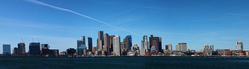 Panoramic view of the Boston, Massachusetts city center