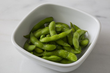 Healthy Edamame in a bowl