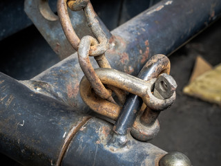 Old rusty chains