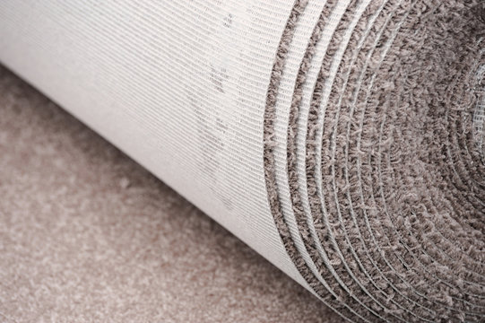 Close Up On Carpet Roll For Home Improvement