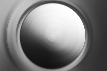 Horizontal black and white vinyl planet abstraction backdrop