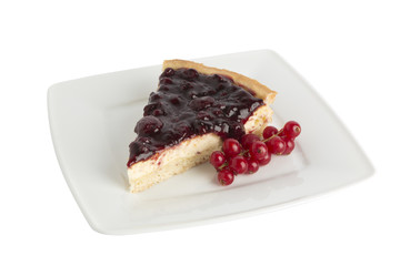 Fetta di torta con marmellata