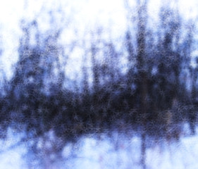 Horizontal winter snow bokeh abstraction backdrop