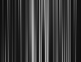 Horizontal black and white curtain abstract background
