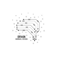 Abstract brain graphic