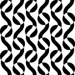 Seamless Wave and Stripe Pattern