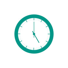 Stylized icon of colored clock