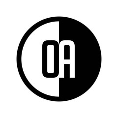 INITIAL CIRCLE HALF LOGO