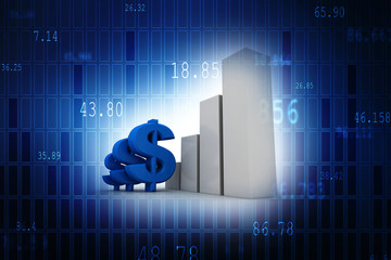 Stock market online business concept. business Graph 