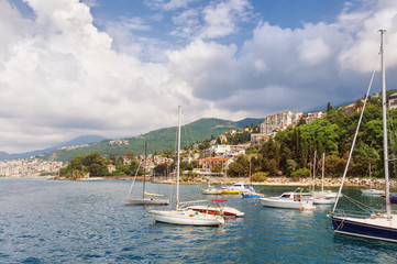 Fototapeta na wymiar View of Herceg Novi city. Montenegro