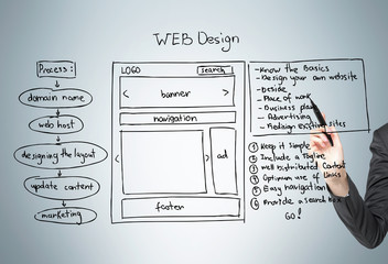 Web design scheme grey