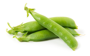 Peas isolated on white