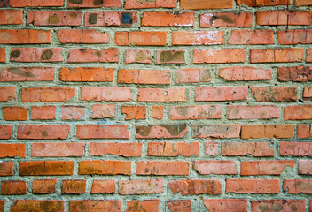 Old grunge brick wall background